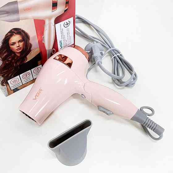 Фен с мощным мотором VGR V-432, Фен для объемной укладки для укладки любых волос TU-69 Львов