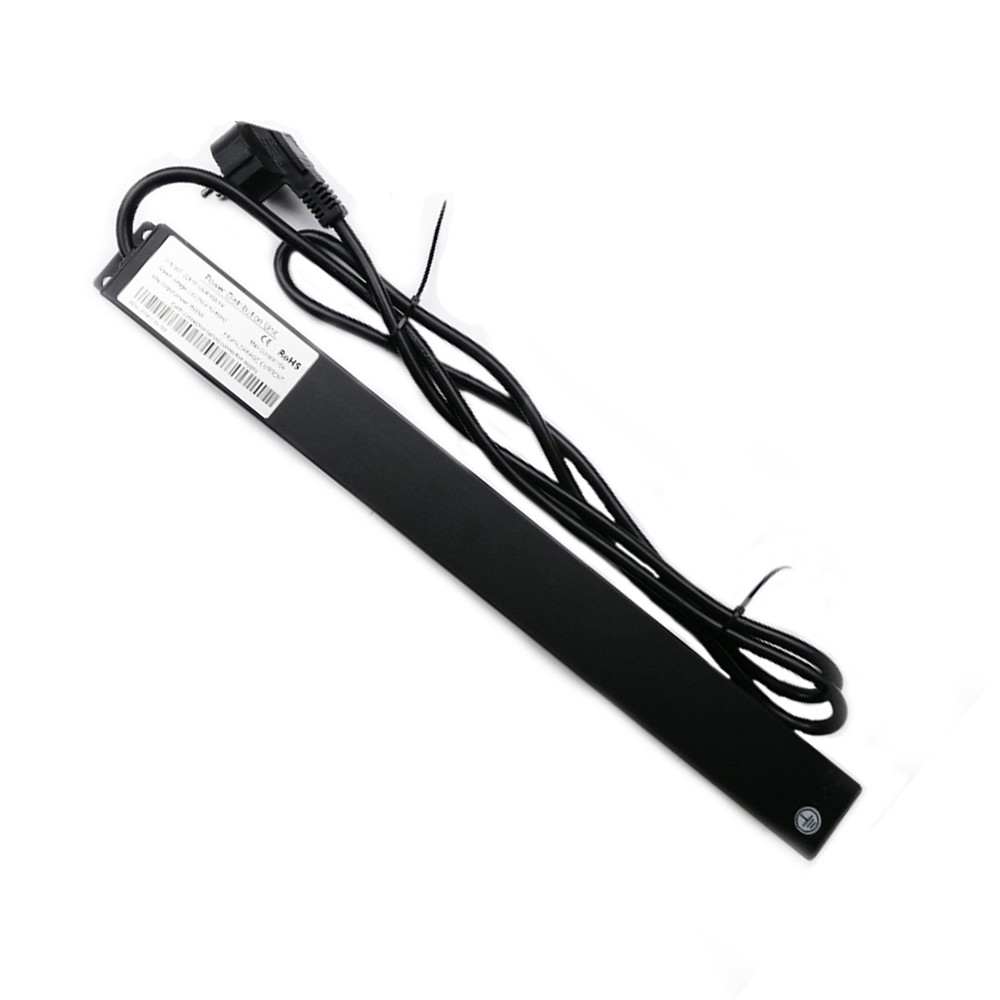 Мережевий фільтр CSV 1U 19" (WT-2261A-GER-8WAY-1.8) чорний, 8 розеток з вимикачем, довжина кабелю 1.8м Київ - фото 2