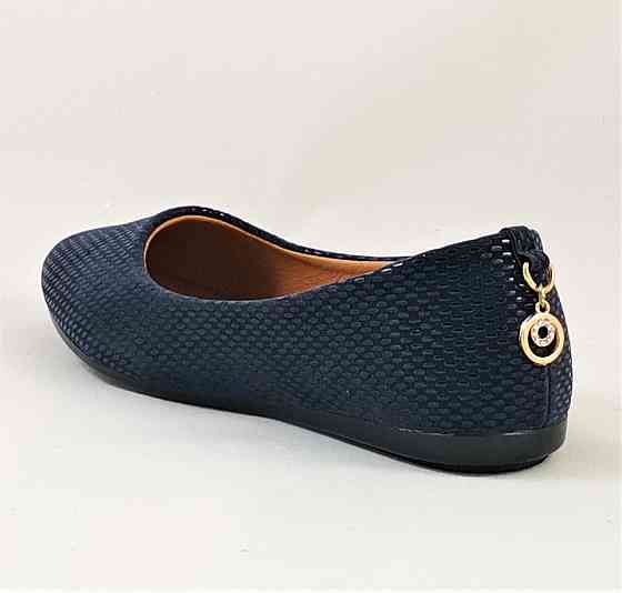 Женские Балетки Синие Мокасины Туфли (размеры: 36,37,38,39) - 05-4 Днепр