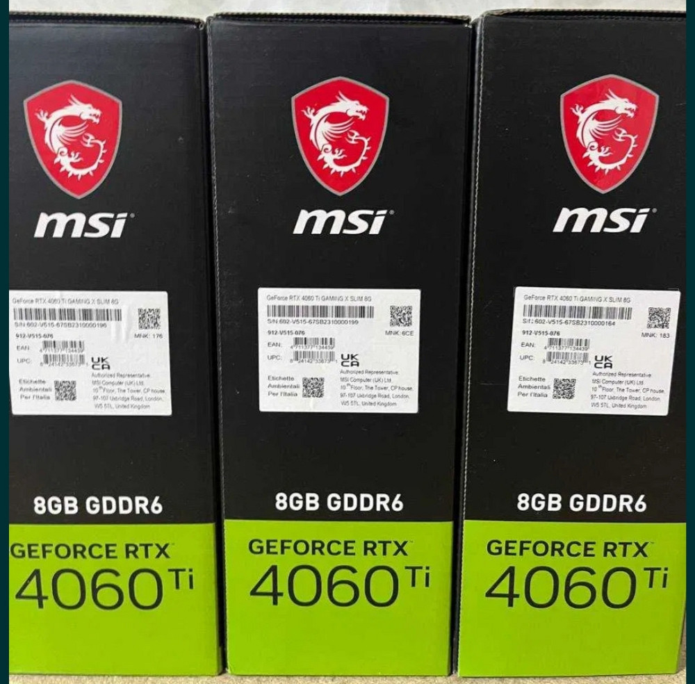 Видеокарта: MSI GeForce RTX 4060Ti GAMING X SLIM 8G Новые! Киев - изображение 2