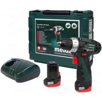 Шуруповерт Metabo PowerMaxxBS, 10.8 В, 2х2.0Аг, кейс (600080500) Винница