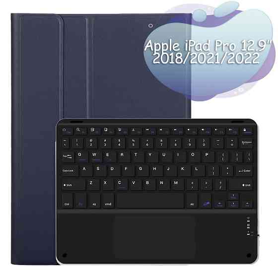 Чохол з бездротовою клавіатурою (TouchPad) BeCover для Apple iPad Pro 12.9 (2020/2021/2022) Deep Blue Харьков
