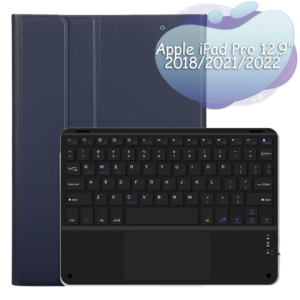 Чохол з бездротовою клавіатурою (TouchPad) BeCover для Apple iPad Pro 12.9 (2020/2021/2022) Deep Blue Харьков - изображение 5