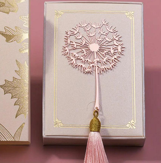 Вінтажна металева закладка Кульбабка з бахромою. ОригІнальна закладка для книжок. Подарунок для книг Київ - фото 3