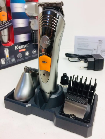 Машинка для стрижки волосся 7in1 - Kemei KM-580A 7в1 2037 насадки 3 мм/6 мм/10 мм Насадка-триммер Одеса - фото 2