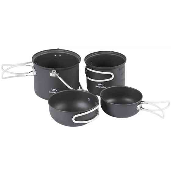 Набор посуды Naturehike NH18T018-G 2 кастрюли, 2 крышки XP-31 Львов