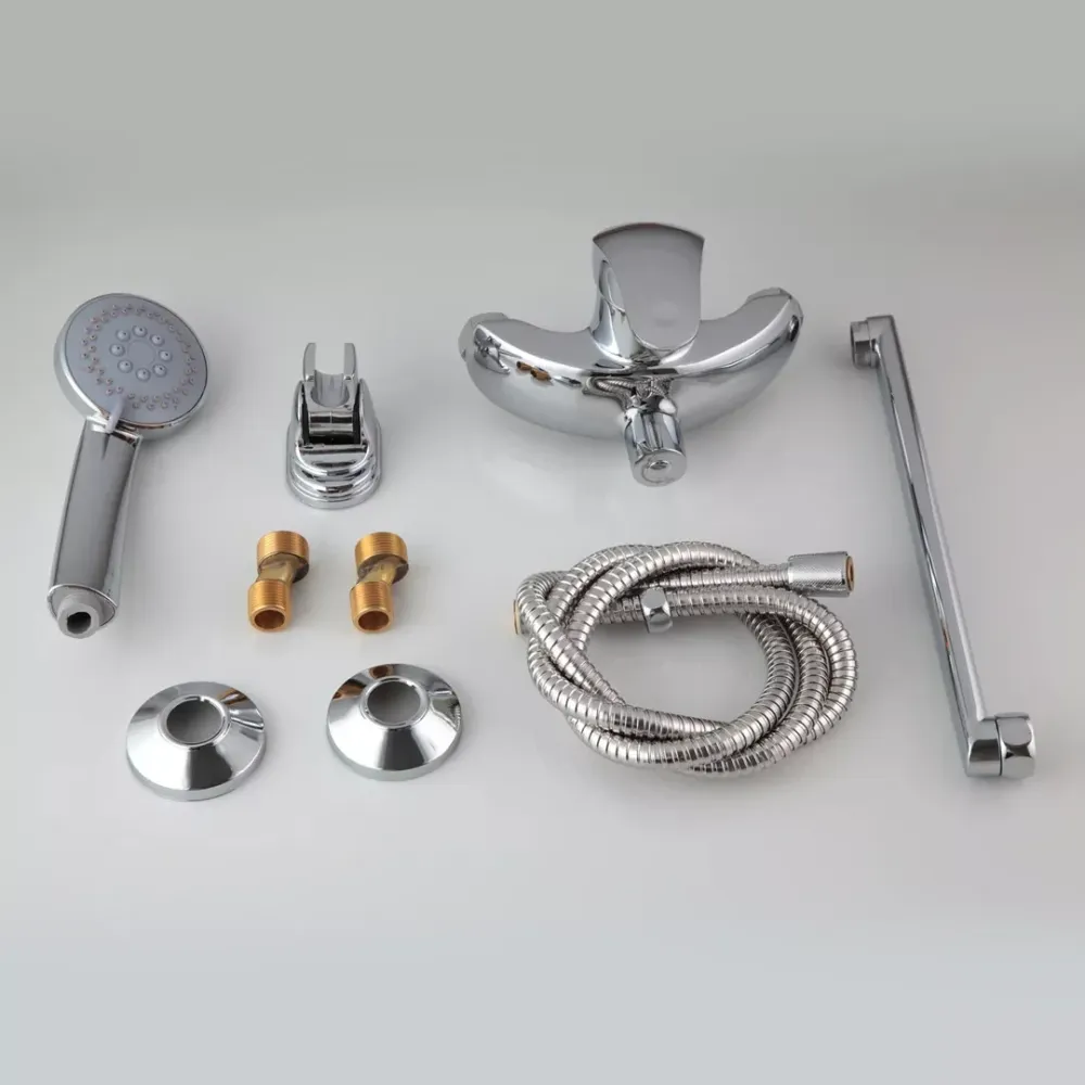 Смеситель для ванны с душевым гарнитуром Frap F2221 хром Киев - изображение 5