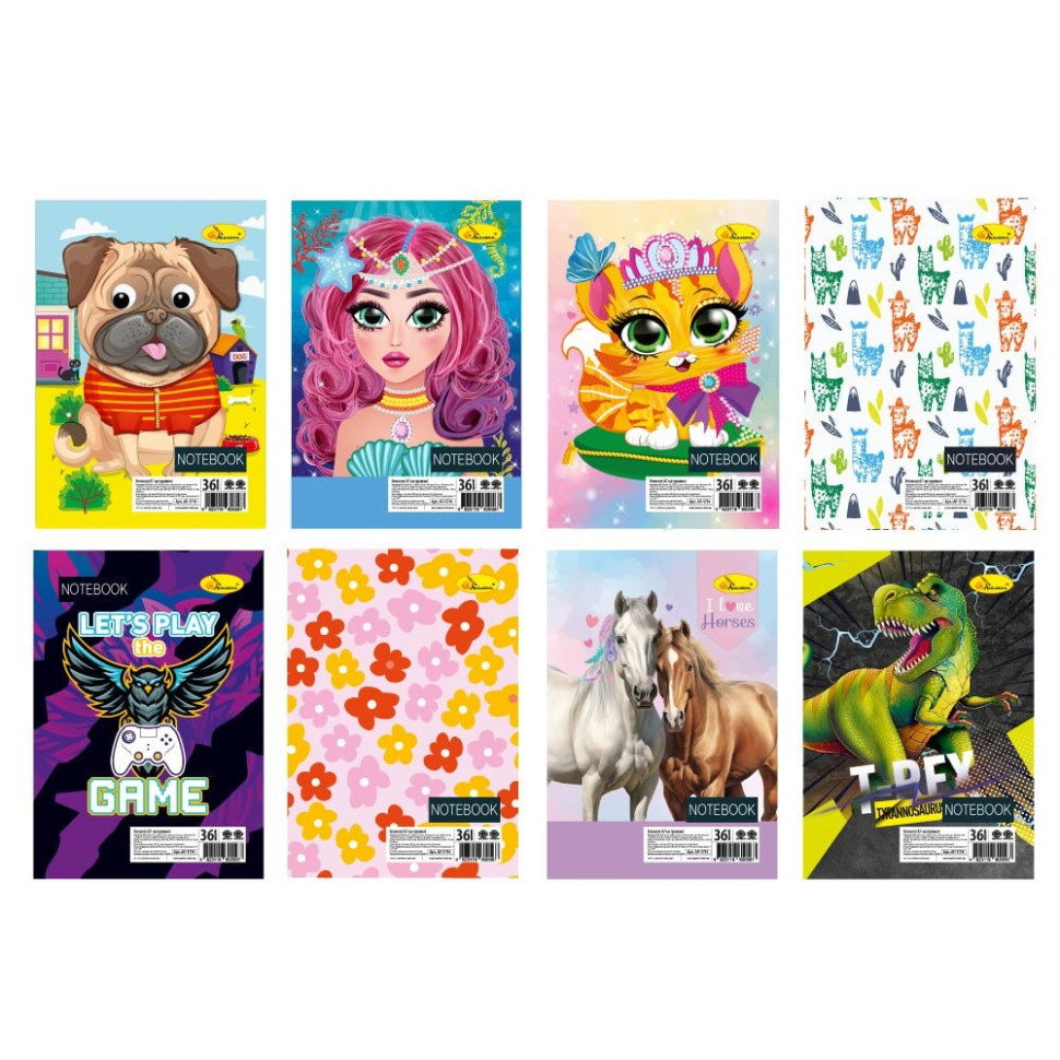 Блокнот детский А7 АП-1714 на пружине 36 листов, ассортимент Винница - изображение 1