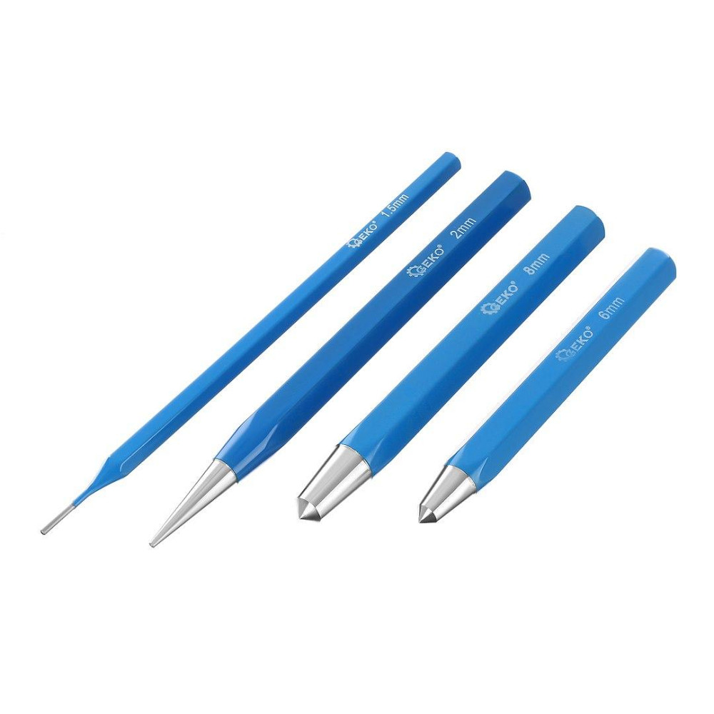 Набір зубил по металу, пробійників та керн "GeKo" к-т 12 шт [CrV] Стрый - изображение 4