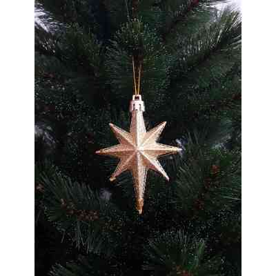 Елочная игрушка Chomik Зірки, 9 см, пластикові 4 шт,золоті (5901292631147_2) Вінниця