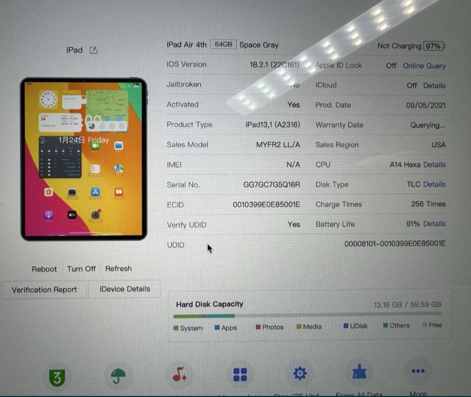 Планшет Apple iPad AIR 4 64Gb. Green 91% Киев - изображение 1