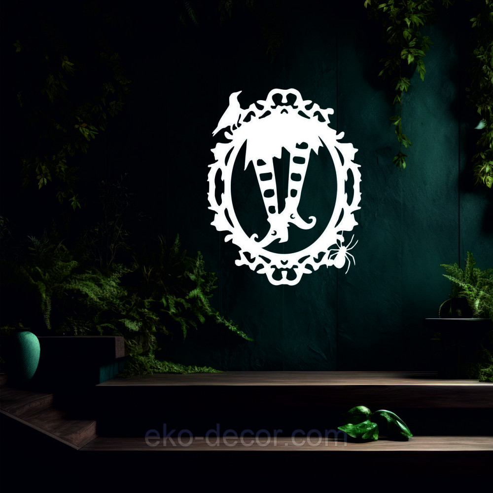 Декоративне настінне Панно «Ведьміни ноги», Декор на стіну 70*54 см, Білий Київ - фото 5