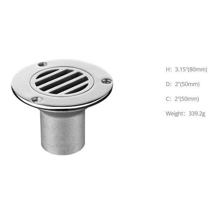 Зливний штуцер SFCD-01 неіржавка сталь 1.5" (38 mm) Київ - фото 2