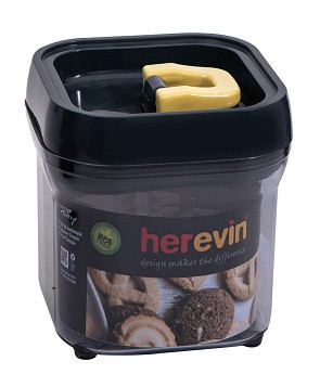 Контейнер Herevin Black and Yelow 0.7 л (161201-582) (6989304) Київ - фото 1