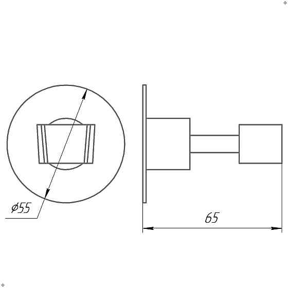 Держатель-кронштейн для душевой лейки Globus Lux SS8025 SUS304 (000022597) Киев