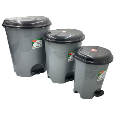 Контейнер для сміття Planet Household №3 з педаллю бежевий 12 л (10339) Вінниця - фото 6