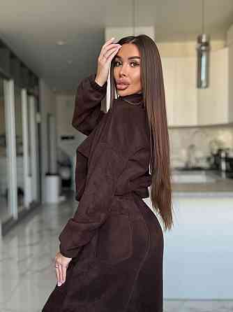 Жіночий костюм з фліс-полару, з вишивкою Одеса