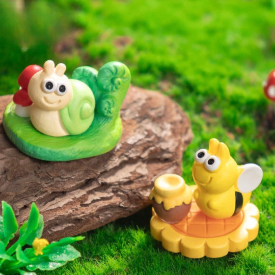 Миниатюрные пейзажи с насекомыми и улитками. Различные наборы по 3 предмета Одесса