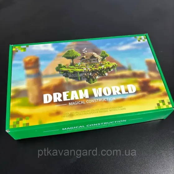 Магнітний конструктор майнкрафт печера 375 магнітних блоков, 8 фігурок Dream World LZCK 038 Хмельницький