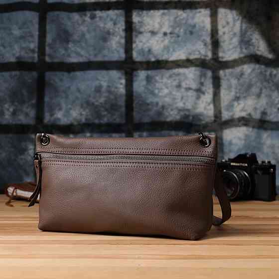 Сумка жіноча на плече з натуральної шкіри Vintage 23006 Коричневий Київ