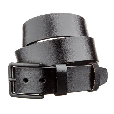 Ремень Vintage Мужской кожаный Черный (20222) Винница - изображение 1