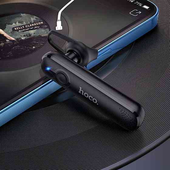Bluetooth беспроводная гарнитура HOCO E63 Diamond business, цвет черный 6931474758873 Одесса