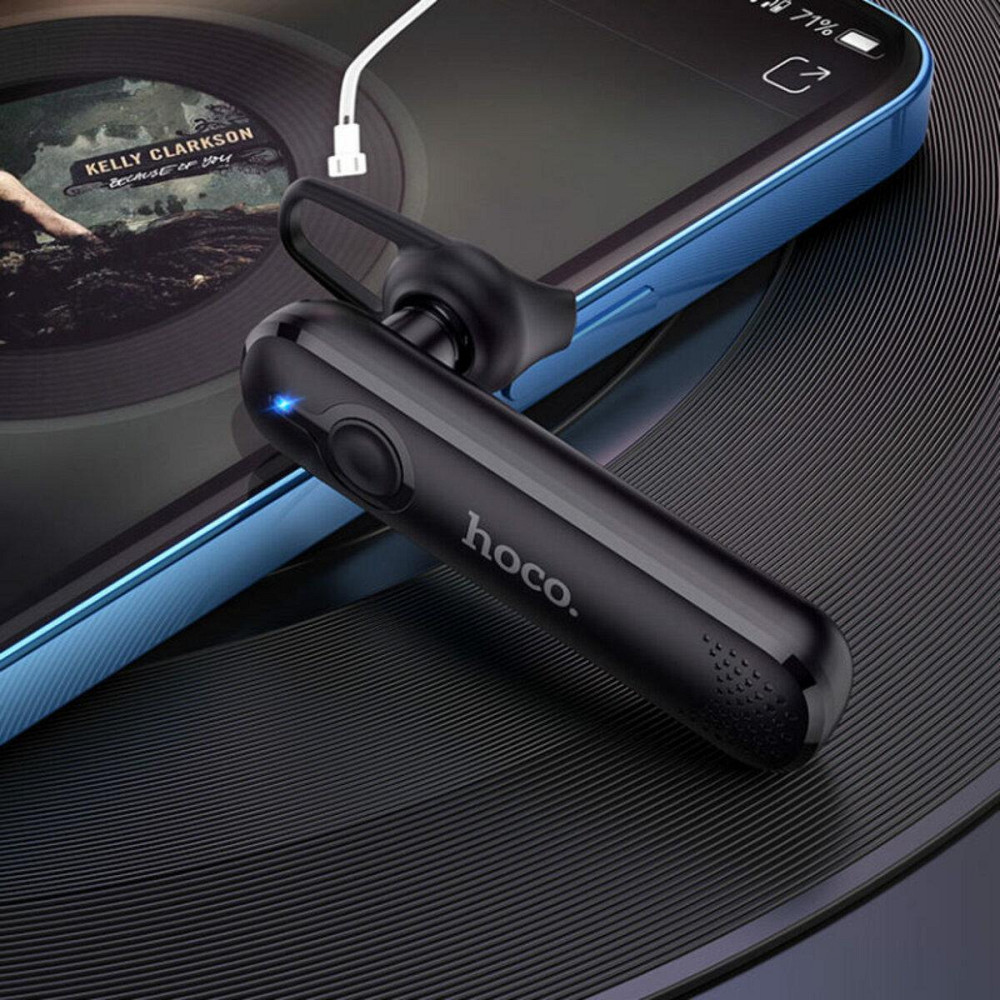 Bluetooth беспроводная гарнитура HOCO E63 Diamond business, цвет черный 6931474758873 Одесса - изображение 3
