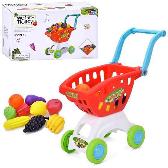 Ігровий набір "Візок" 16898 продукти 22 предмети Вінниця