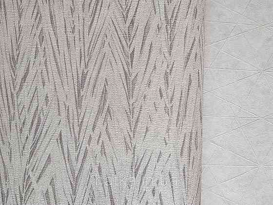 Шпалери вінілові на флізелін Rasch Composition 0,53х10 листя ялинка білі сірі сріблясті Київ