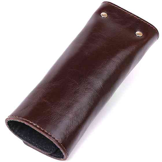 Удобная кожаная ключница Shvigel 16534 Коричневый Киев