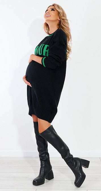 Свитер платье с надписью (42-46) Киев - изображение 1