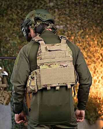 Плитоноска 4 швидкі скидання з напашником Cordura мультикам ПП7890 Київ
