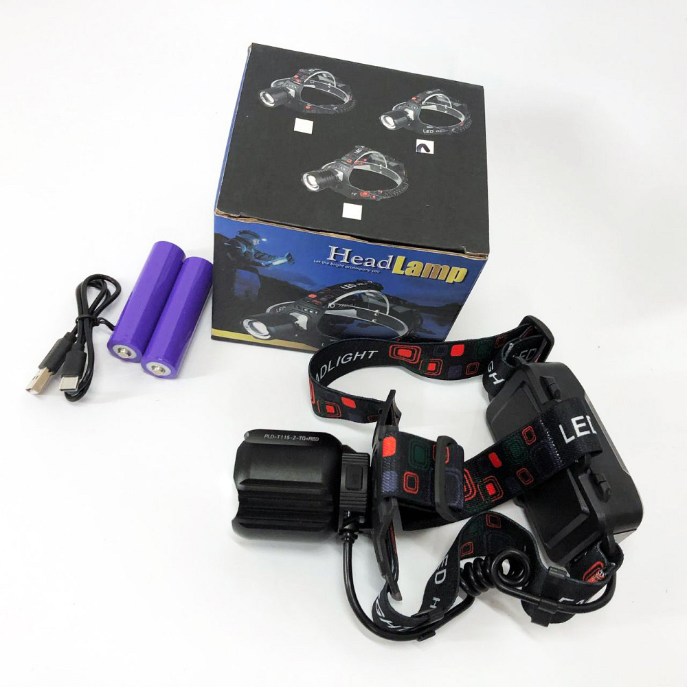 Світлодіодний ліхтар на лоб PLD-T115-2PM10-TG, Ліхтар акумуляторний для риболовлі LY-42 Львів - фото 2