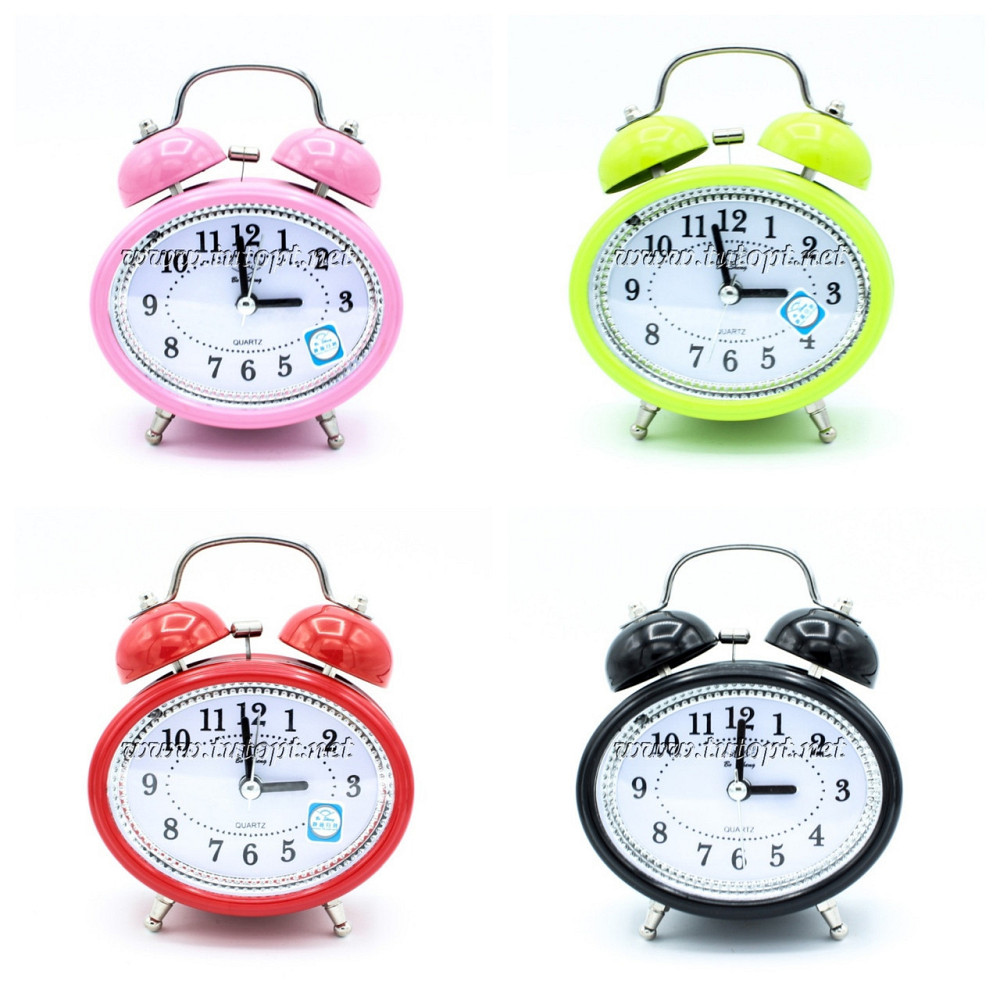 Часы будильник колокольчик 2833 разные цвета Днепр - изображение 1