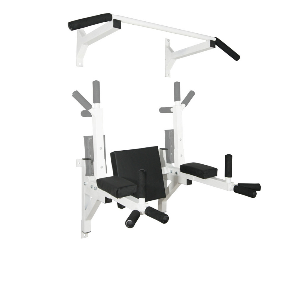 Турнік бруси прес стаціонарний 3 в 1 KZ-555 Спортивні стінки та турніки для дому Білий Київ - фото 1