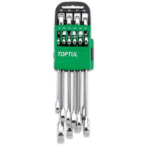 Набір ключів комбінованих з тріскачкою TOPTUL 8-19мм 10 од. на холдере GSCQ1001 Одеса