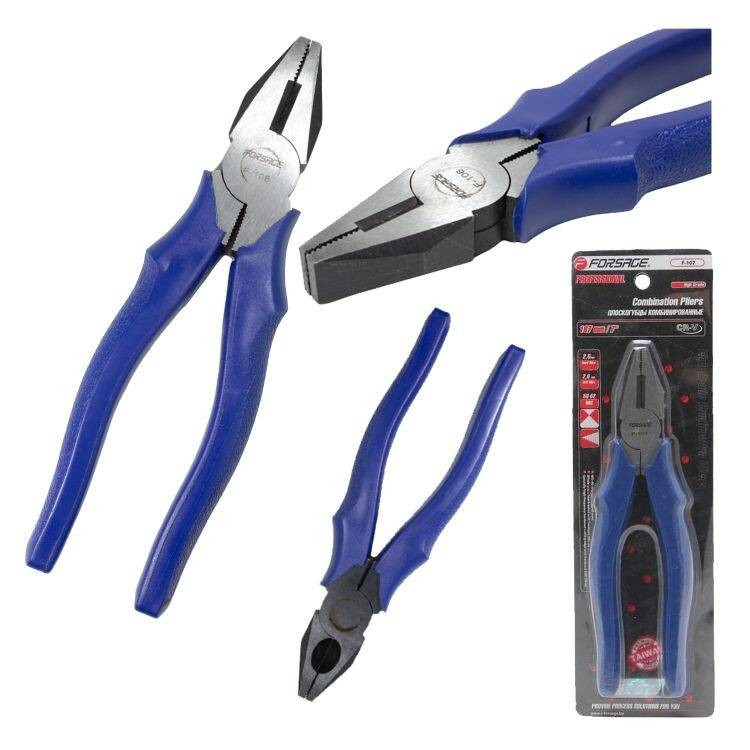 Плоскогубці комбіновані "Profi" CR-V 6"-150мм (товщина: мідь - 2.3мм, сталь - 1.8мм), в блістері Одеса - фото 4