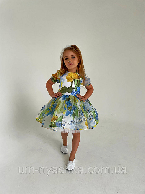 Жовта святкова сукня в патріотичних кольорах Кривой Рог - изображение 2