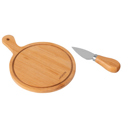 Доска для подачи Ardesto Midori, 2 предмети, 19.5х14х0.8см, бамбук, нержавіюча сталь (AR0935) Вінниця - фото 3