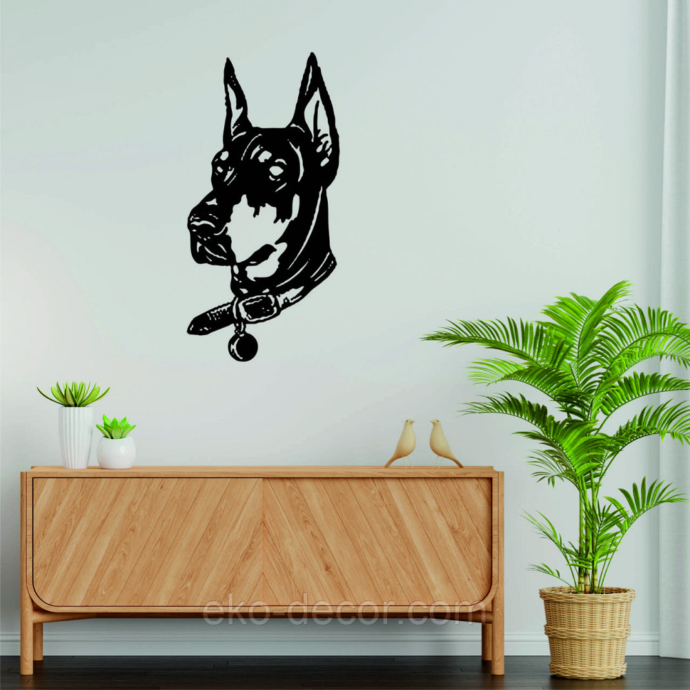 Декоративное настенное Панно «Доберман», Декор на стену Киев - изображение 3
