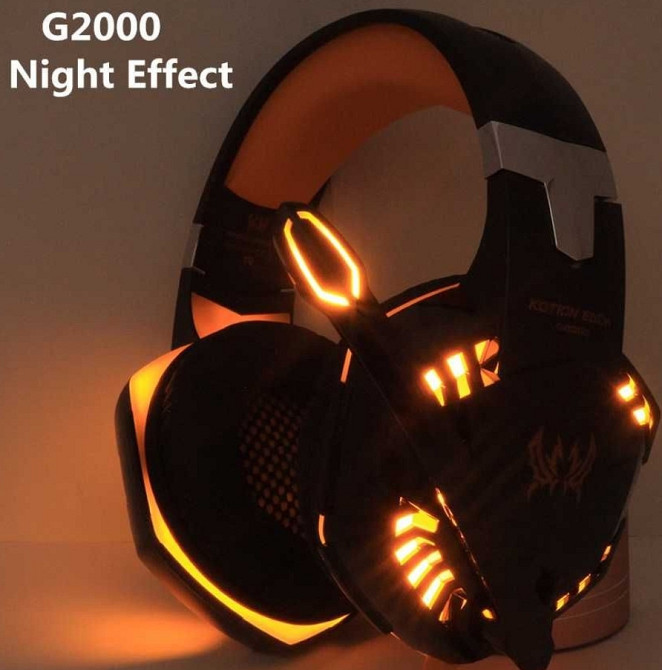 Ігрові навушники Kotion Each G2000 з мікрофоном і підсвіткою. Харків - фото 1