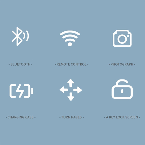 Bluetooth кольцо-пульт для TikTok/Reels, скроллер-кликер для смартфона, Bluetooth 5.3, iOS/Android, 10 м, 180 мАч, черный Киев