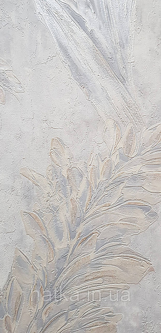 Шпалери вінілові на флізеліні Grandeco Anita1,06х10 гілки листя структурні сірі Київ - фото 1