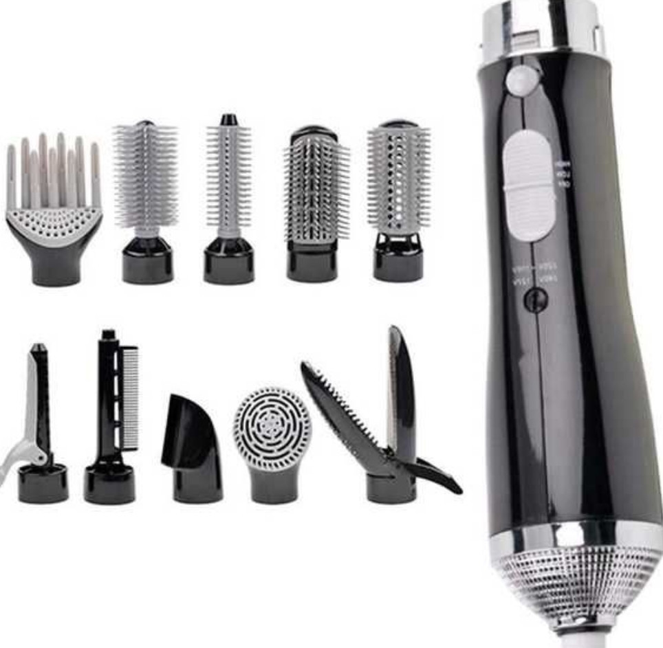 Стайлер 10 в 1 Hair Styler Fullcome 87010, 10 насадок, 850 Вт. Харків - фото 3