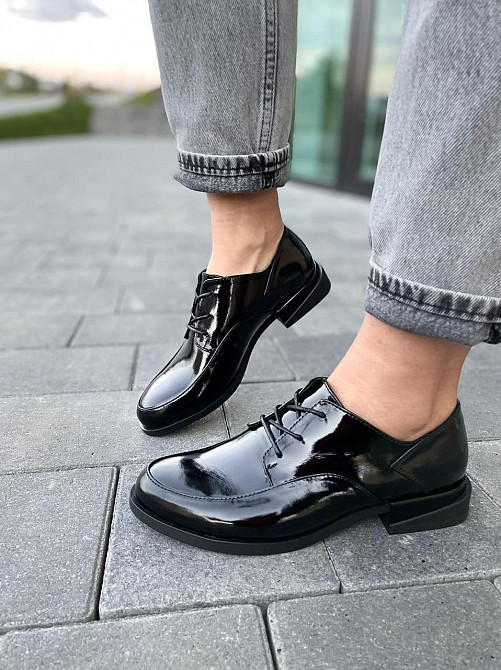 Виконт Туфлі жіночі VIKONT чорні шкіра лакована 37 (4796) Коломия - фото 1