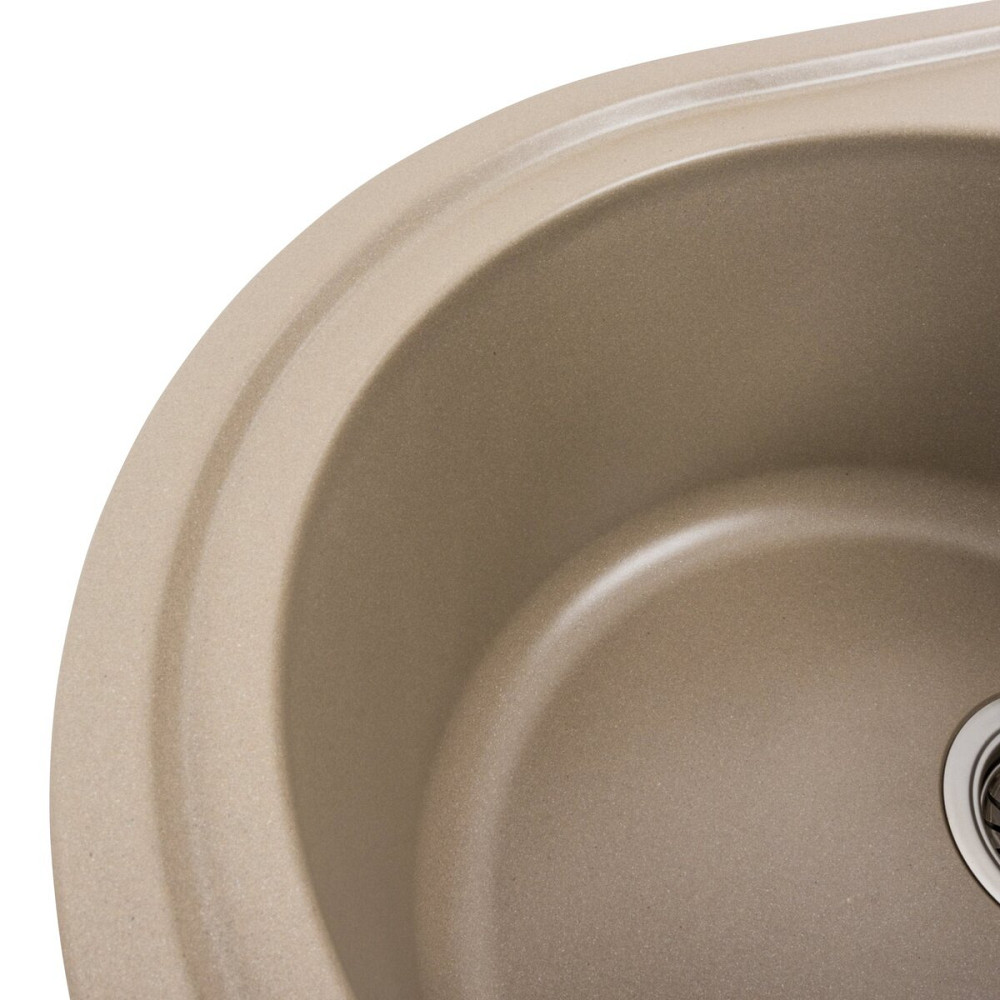 Гранітна мийка для кухні Platinum 7750 LIRA матовий Титан Коломия - фото 4