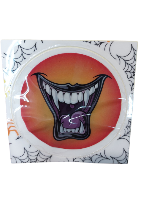 Наклейка для Хэллоуина Зубы 8 см разноцветный Киев - изображение 1