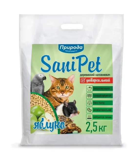 Деревний наповнювач "Природа" "Універсальний Яблуко", 2,5 кг Вінниця - фото 1