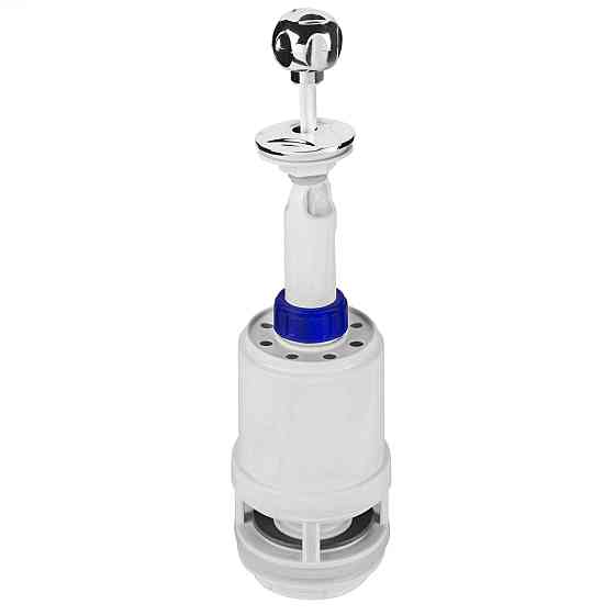 Комплект арматури для зливного бачка з боковою подачею води 1/2 ″ та ричагом зливу вгору АБу-20 Киев