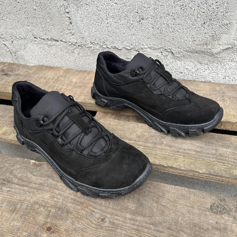 Військові чоловічі міцні шкіряні кросівки CROSS extreme ,демісезонні армійські чорні кросівки прошиті Львів - фото 8